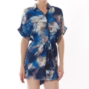 😊 Olivaceous Cosmic Tie Dye Romper